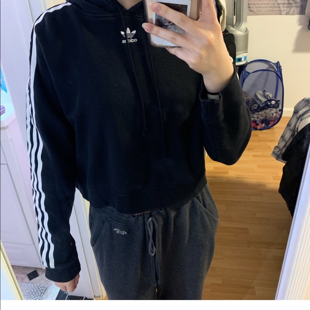 black adidas hoodie